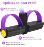 Pedal Resistance Band Sit-Up Exerciser – Full Body Workout Fitness Tummy Trimmer with Foot Pedals & Foam Handles - Image 3