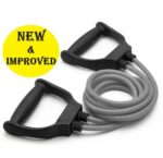 Resistance Band with Foam Handles (Home Gym Exercise Tube Band)