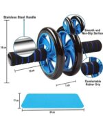 Double Wheel Ab Roller for Abs Workout & Core Strength Training - Image 3