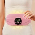 Rechargeable Electric Heating Waist Belt Massager with Digital Display (Pink) - Image 3
