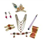 Kids Krishna Fancy Dress Costume Set for Boys – Yellow Dhoti, Crown, Flute & Accessories (Janmashtami Special) - Image 2