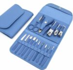 Professional Manicure & Pedicure Nail Care Kit (Travel Case Included)