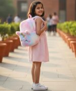 BigCraft Kids Soft Animal Cartoon Velvet Plush School Bag - Image 3