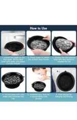 KRIDHRISH Silicone Massage Bowl (Black, Pack of 1) - Image 3